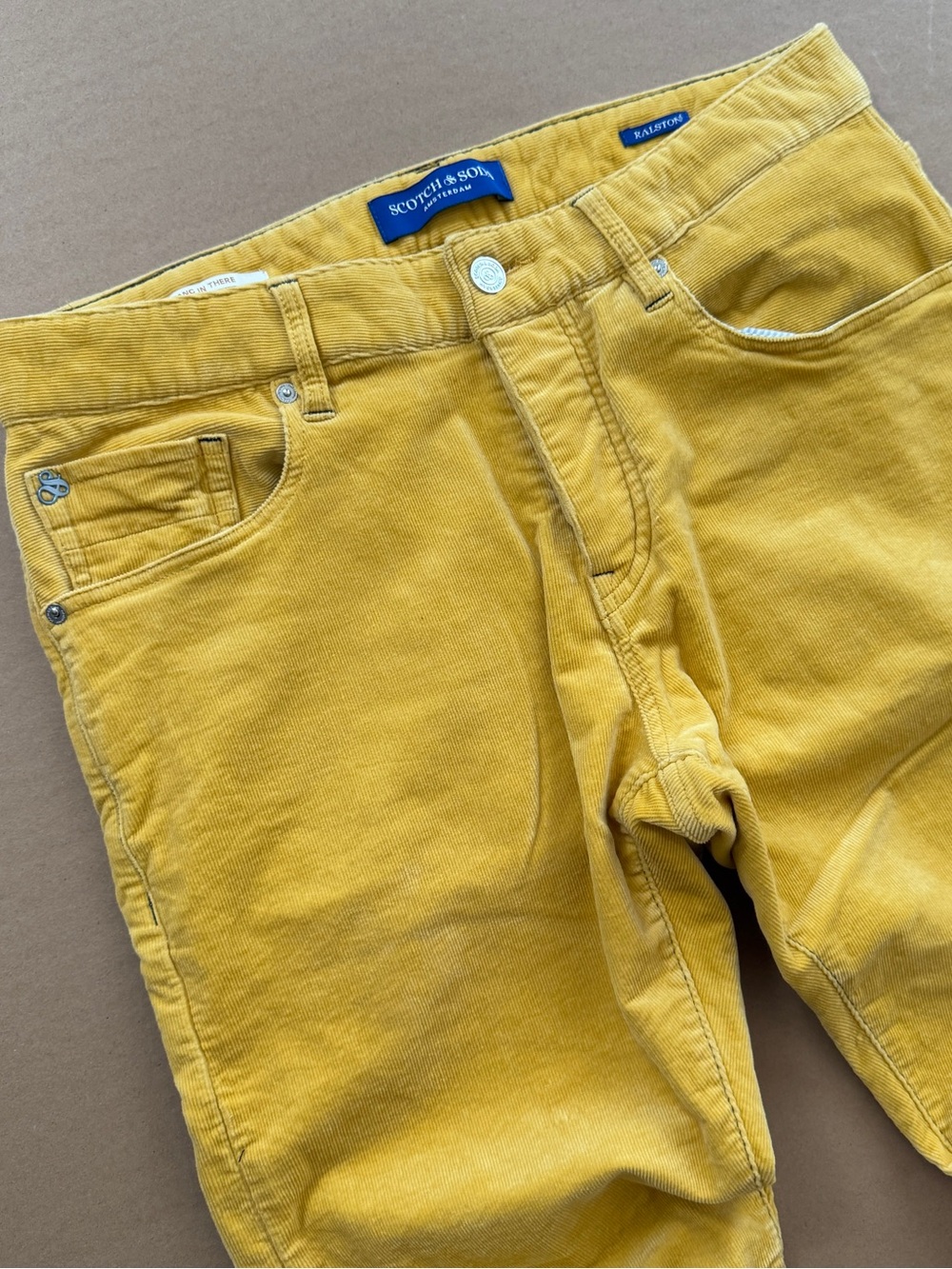 Scotch & Soda Corduroy Pants in Yellow